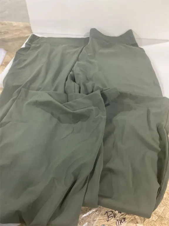 Wide Leg Pants Olive Green XL