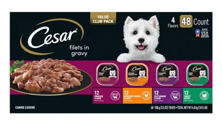 Cesar Filets In Gravy Variety Pack 3.5oz 48ct