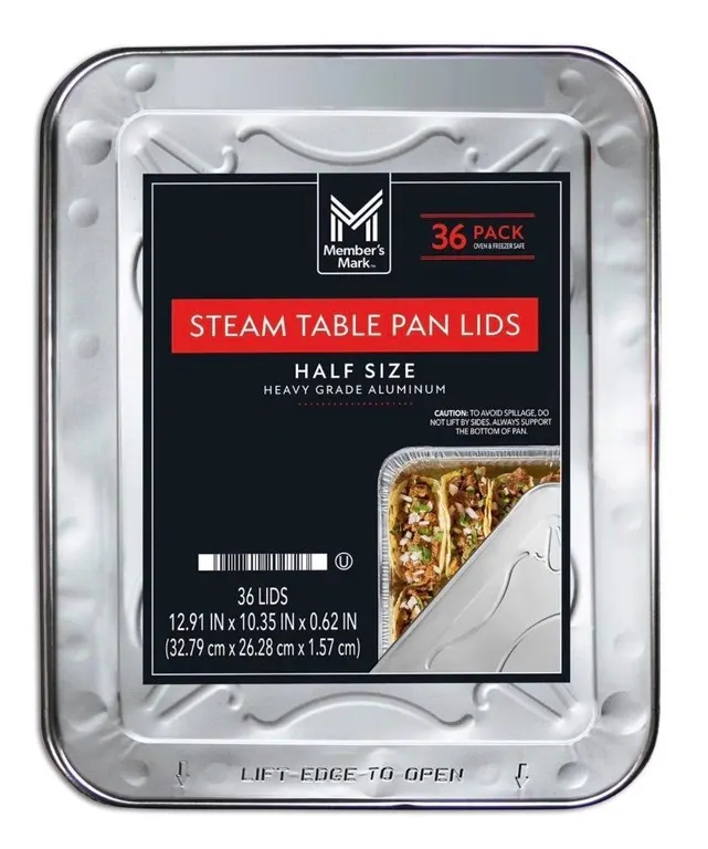 Half-Size Steam Table Pan Lids 30 Pack
