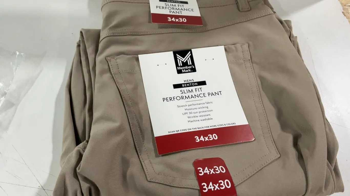 Benton Slim Fit Performance Pants 34x30 Tan