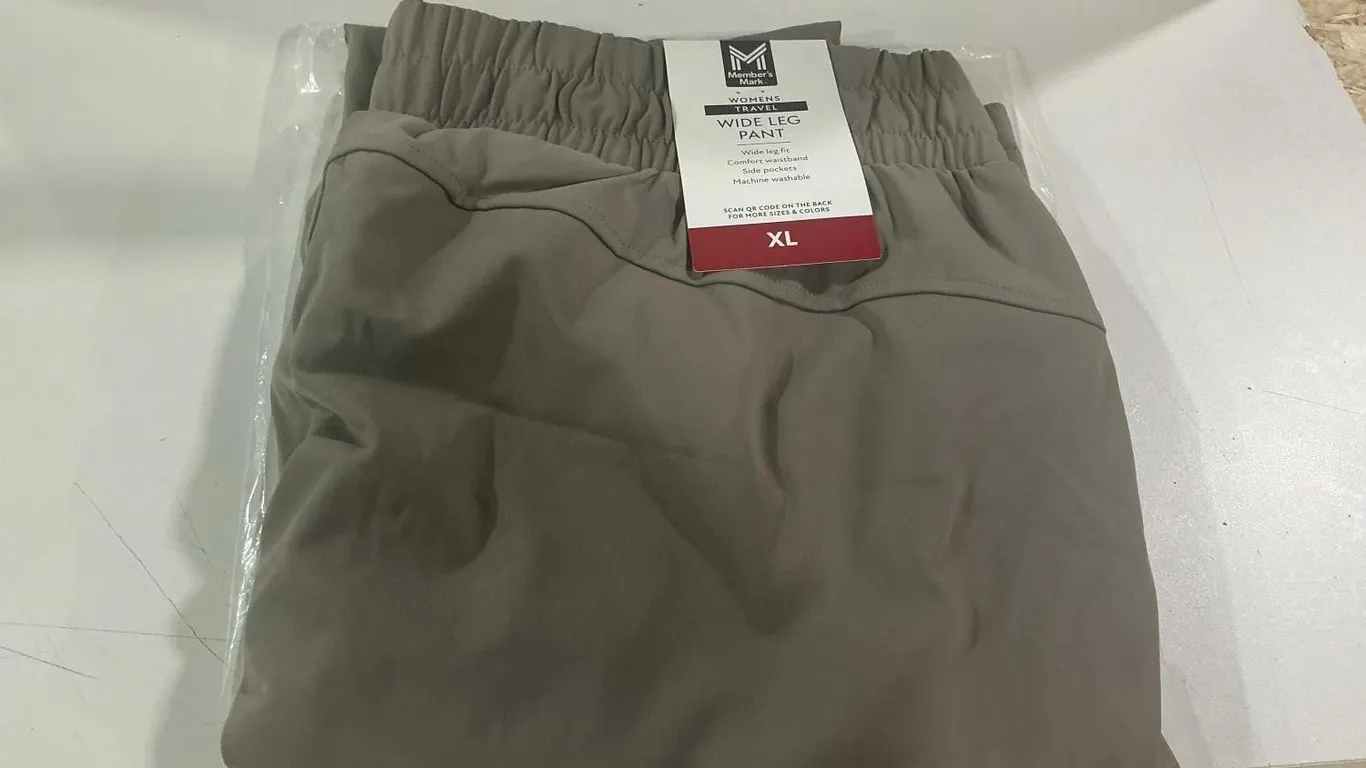 Travel Wide Leg Pants Taupe XL