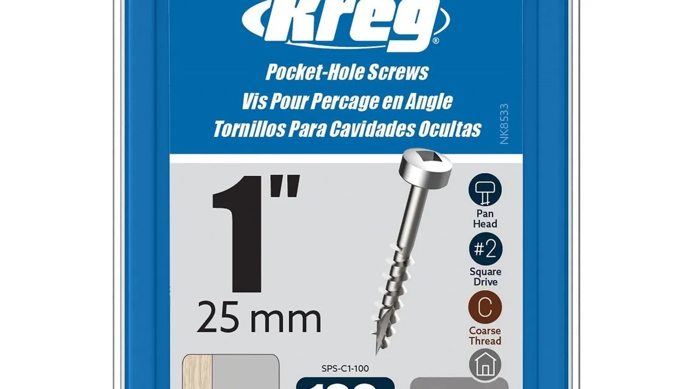Kreg SPS-C1-100 Wood Screws 1in 100ct