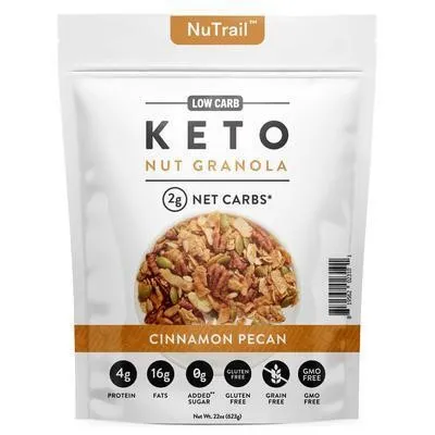 NuTrail Keto Nut Granola Cinnamon Pecan 22 oz