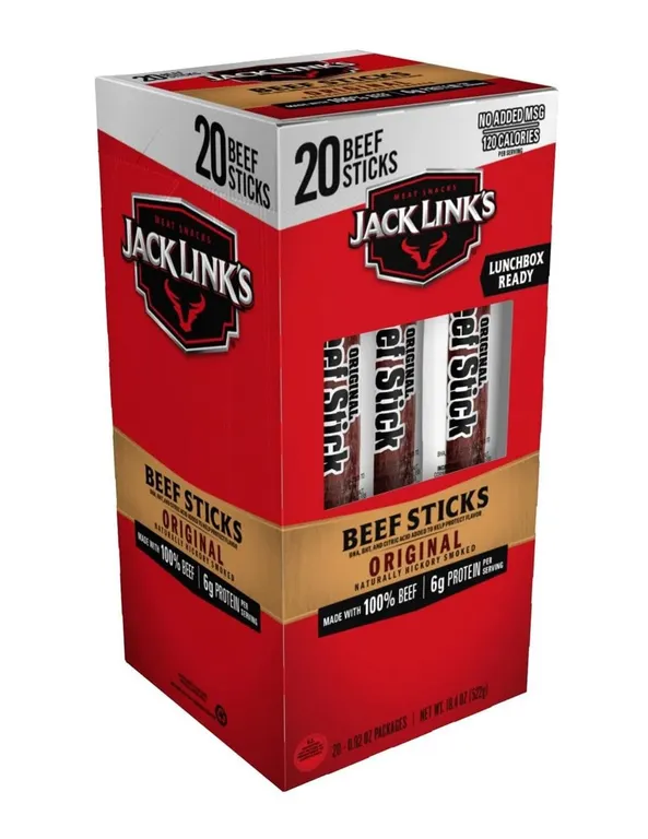 Jack Links Beef Jerky Sticks 0.92oz 20pk