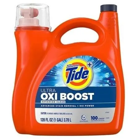 Tide Ultra Oxi Boost Liquid Laundry Detergent...