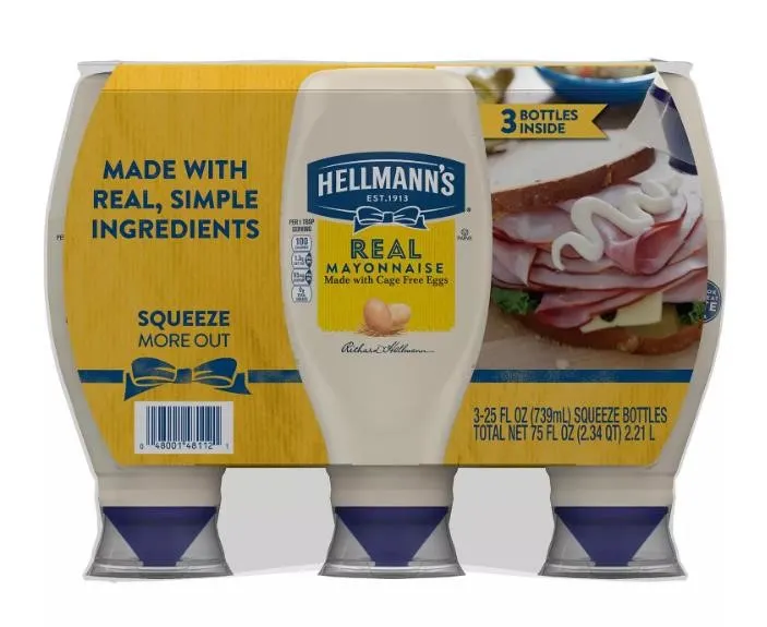 Hellmanns Real Mayonnaise 25 oz 3pk