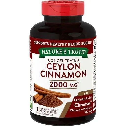Natures Truth Ceylon Cinnamon Chromax 150ct