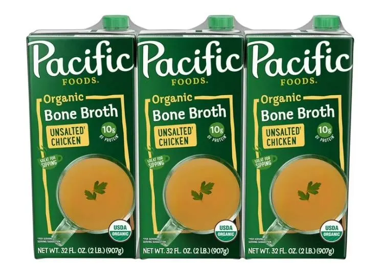 Pacific Bone Broth Unsalted 32 oz. 3pk