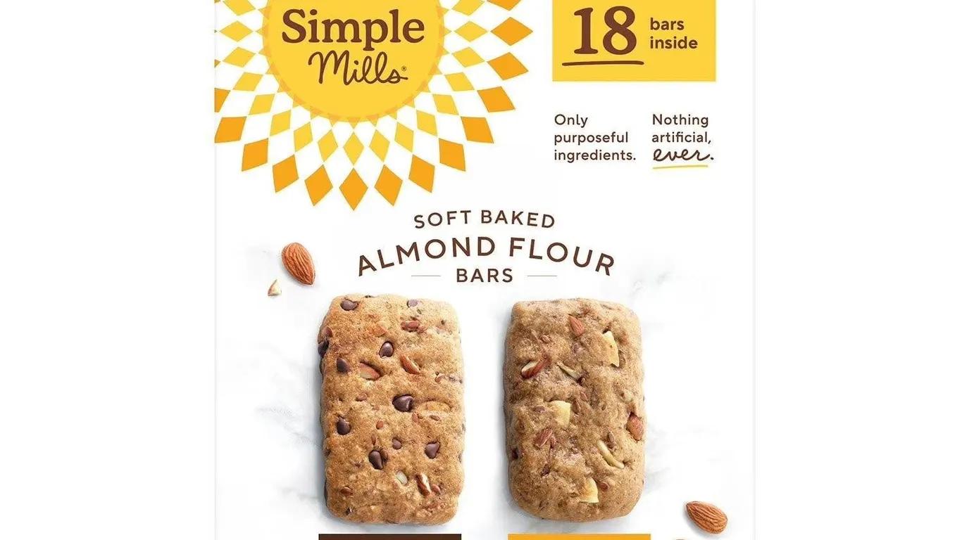 Simple Mills Soft Baked Almond Flour Bars 18ct