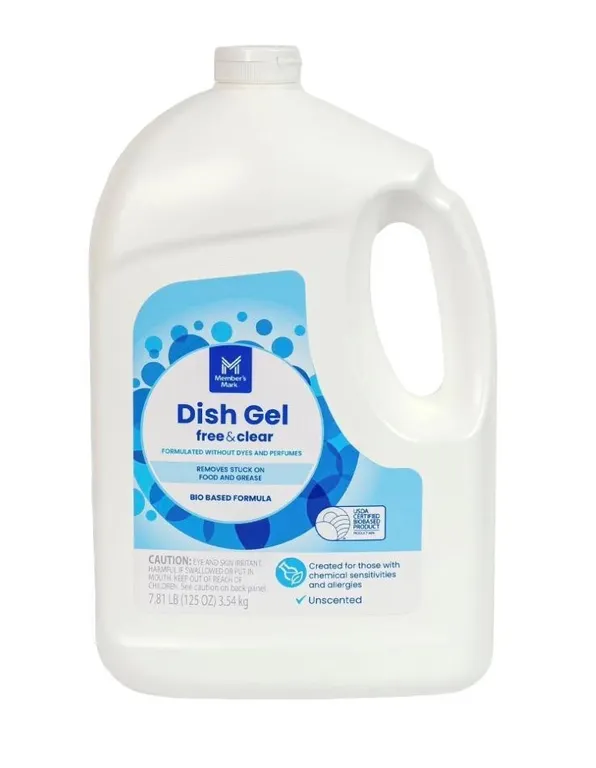 Dish Gel Free And Clear 125 oz