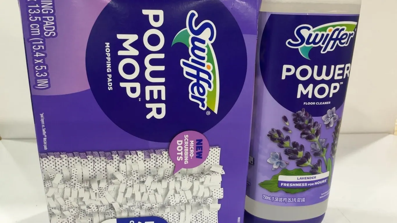 Swiffer Power Mop Kit With Pads And Cleaner