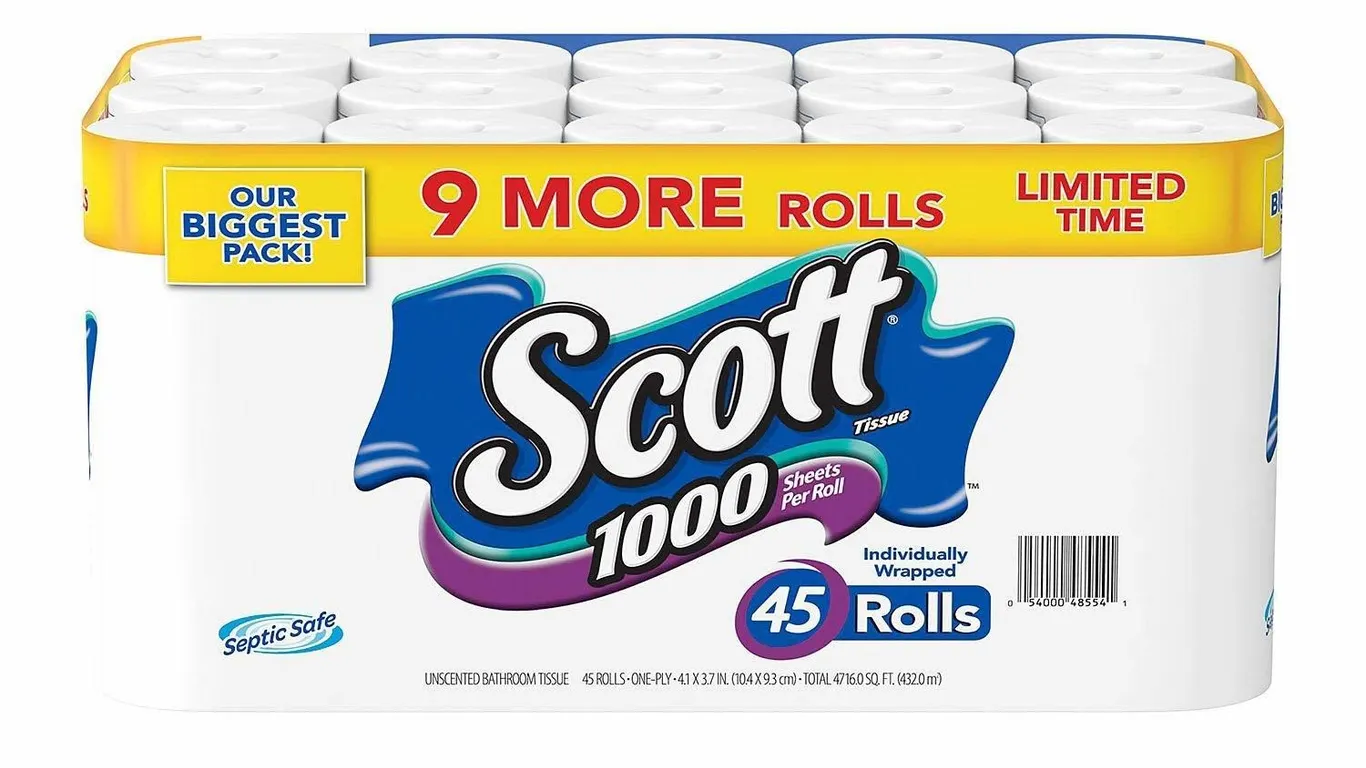 Scott 1000 Bathroom Tissue 45 Count