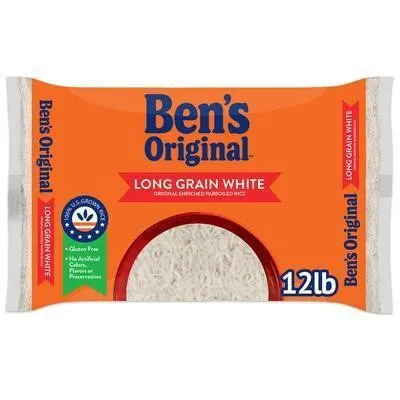 Bens Original Long Grain White Rice 12 Lb