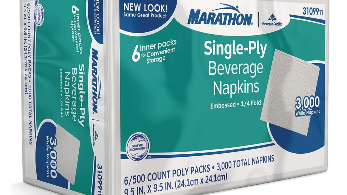 Georgia-Pacific GPC31099 Beverage Napkins 3000ct