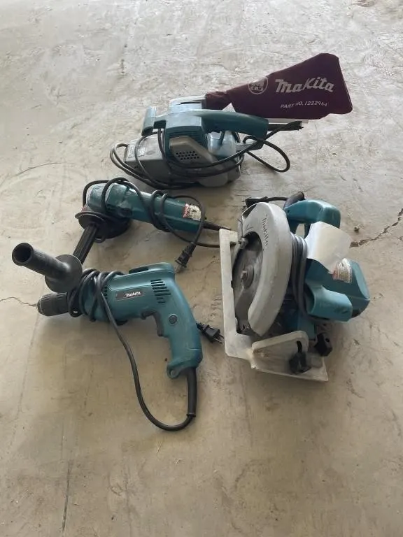 Makita 9924DB Belt Sander, Makita 9514BH Disc