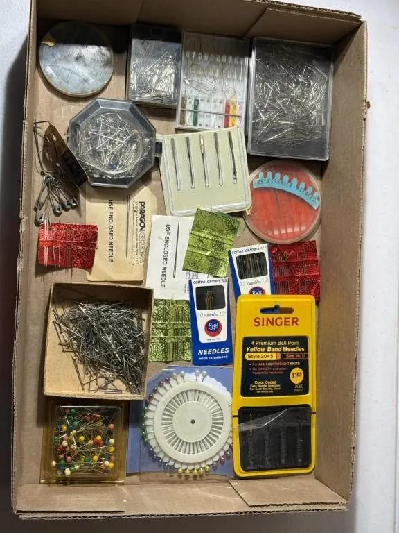Sewing Needles, Pins