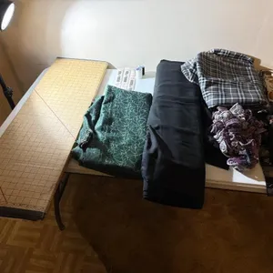 Material, Quilting Board, Zippers, Thread, Scarfs