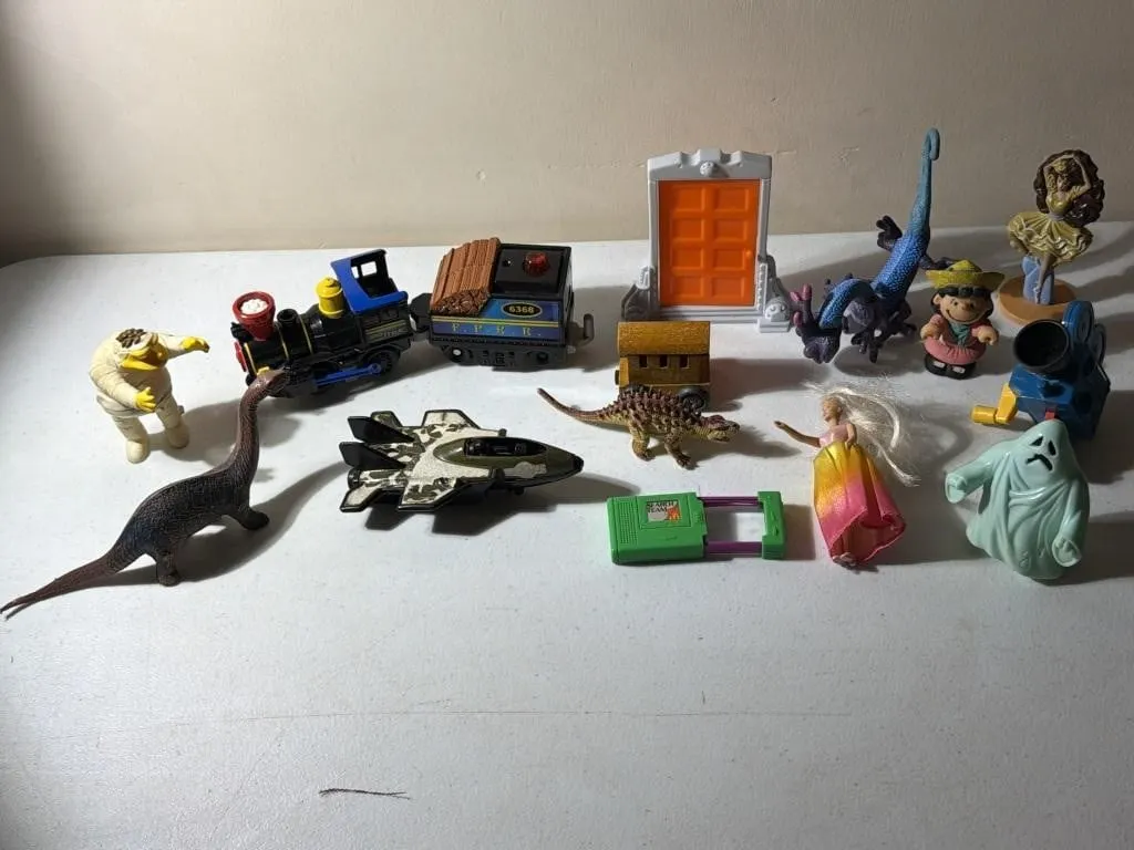 Toys- Train, Dinosaurs, Monsters Inc, Lucy,