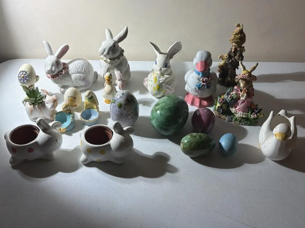 Spring, Easter Decor- Ducks, Geese, Rabbits, Eggs