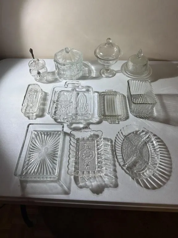 Lidded Jam & Candy Jars Butter & Cheese Dishes,