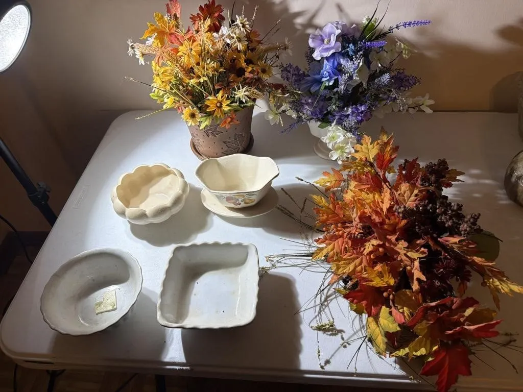 Pots, Centerpieces, Flowers- Ironstone,