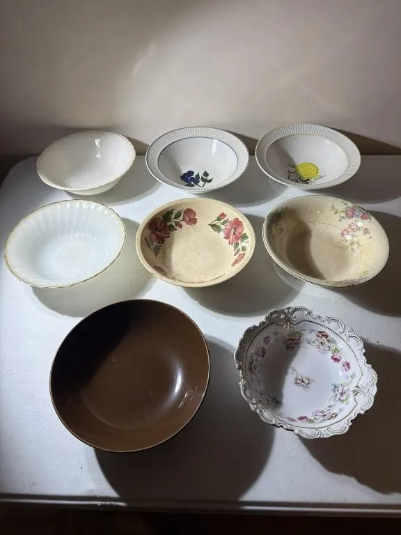 Serving Bowls- Fire King, Korea, Shenandoah,