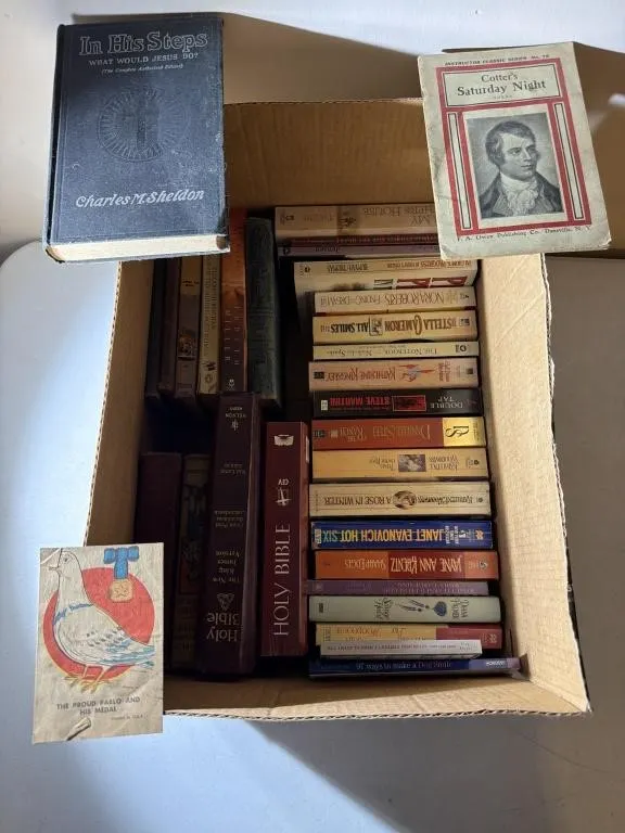 Books- Romance, Action, Bibles, Religious, Kids,