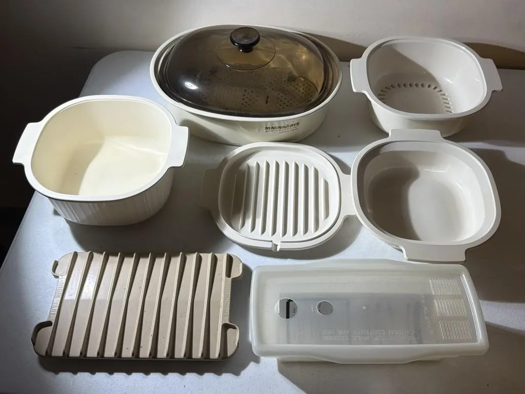 Microwave Cooking- Roaster, Pasta, bacon grill