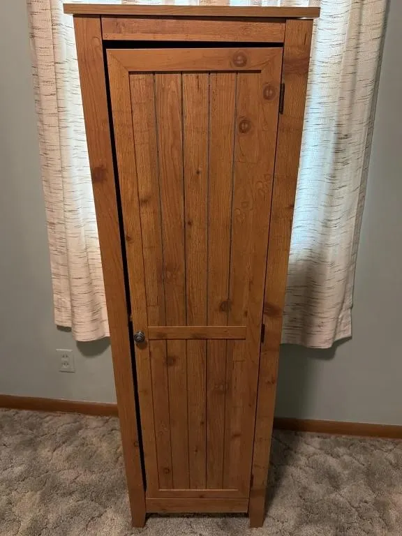 Wood Storage Pantry Cabinet- 18x16x60