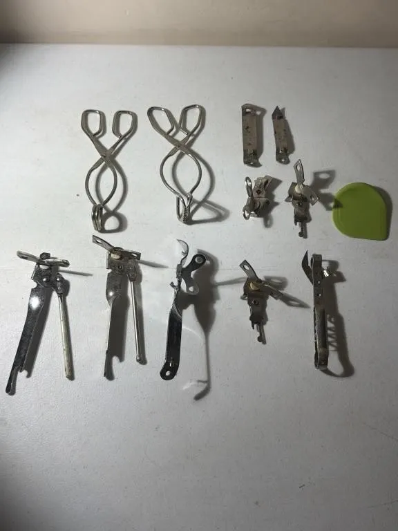 Can Openers, Tongs, Bottle Openers