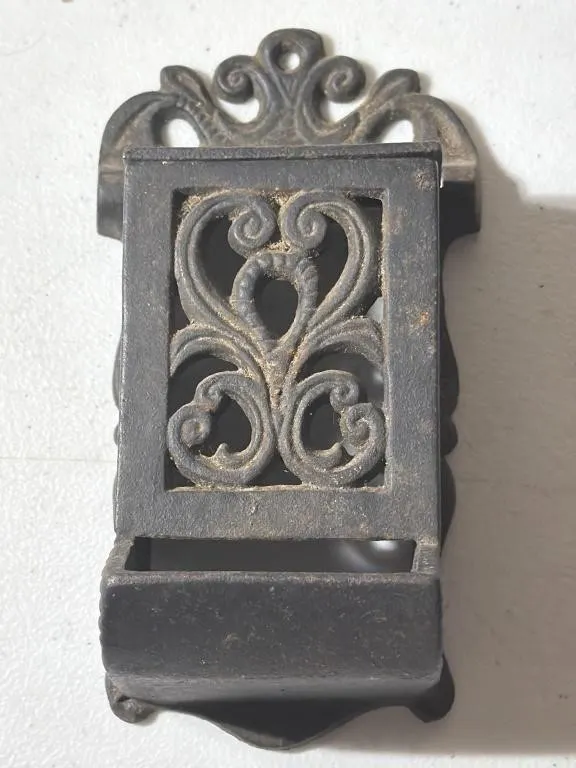 Cast Iron Matchbox Holder