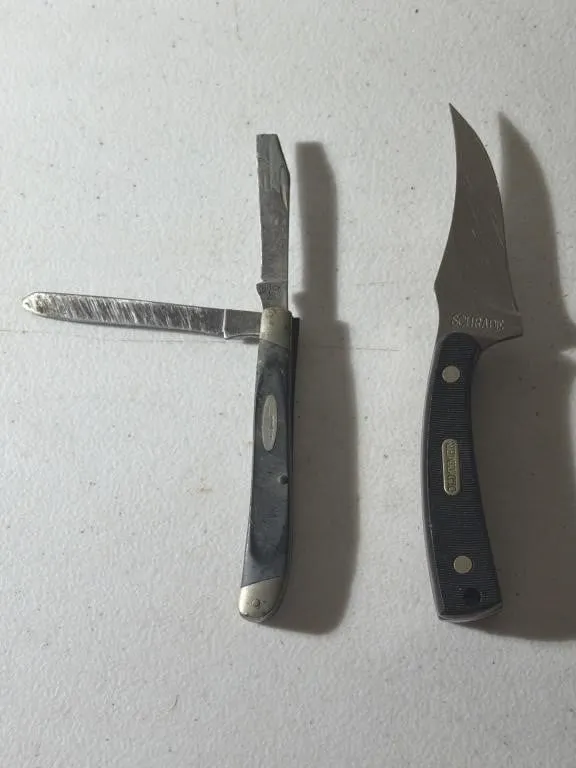 Buck Dual Blade Pocket Knife, Schrade Old Timer