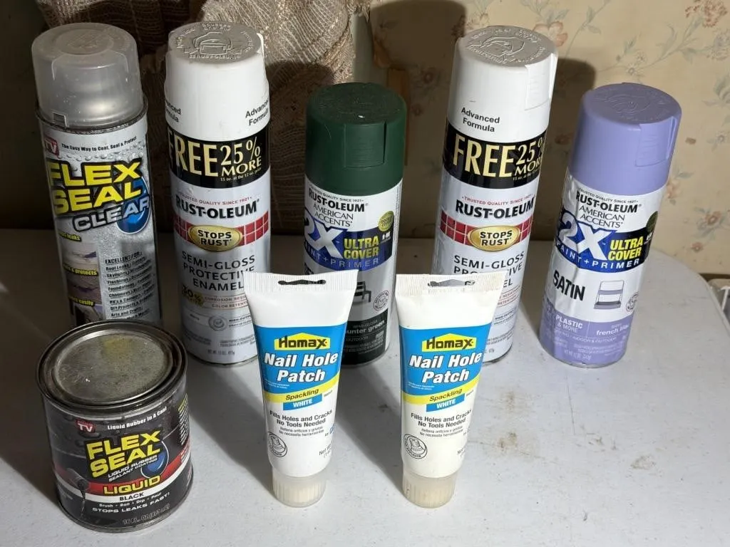 Flex Seal Spray & Liquid, Nail Hols Patch, Spray
