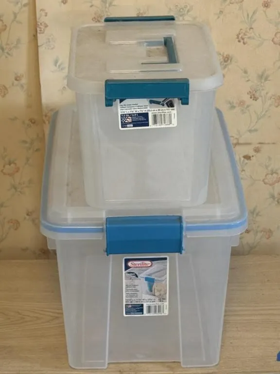 2- Sterilite Storage Totes