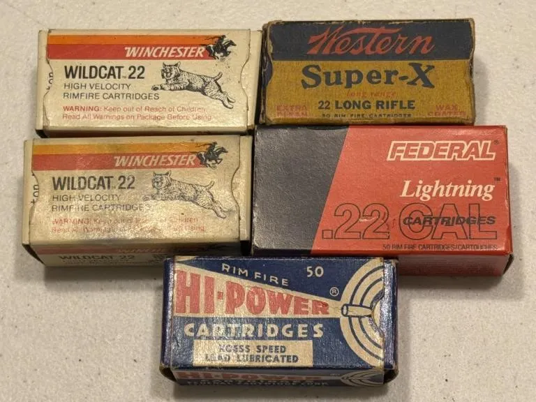 .22 Caliber Long Rifle Ammo- Winchester Wildcat,
