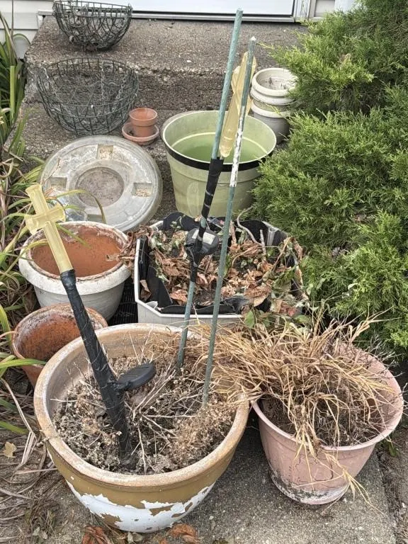Planters, Pots, Rolling Bases, Wire Hanging