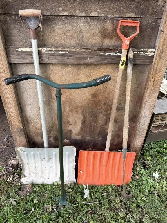 Garden Cultivator, Weed Hook, Snow Shovels