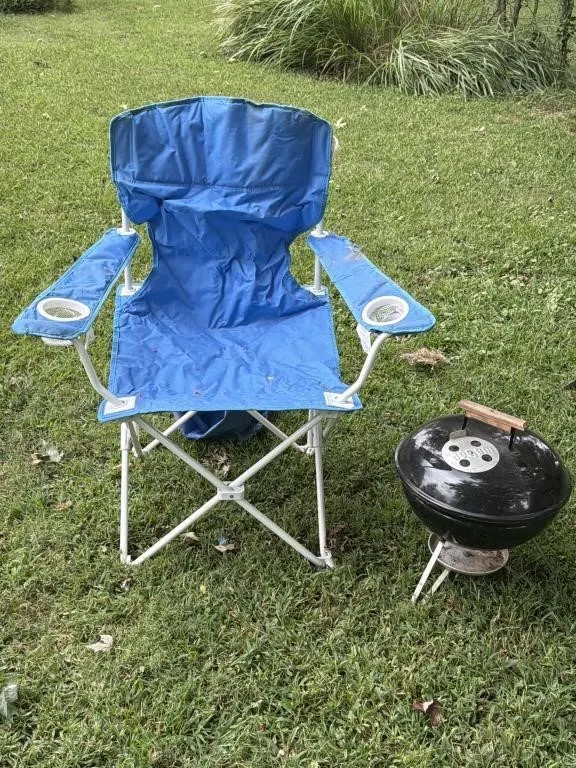 Bag Lawn Chair, Weber Charcoal Grill