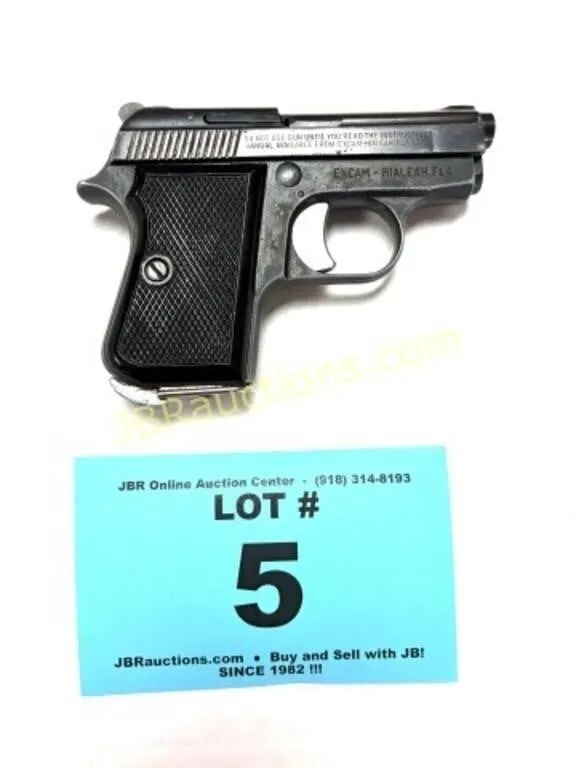 ARM TANFOGLIO GIUSEPPE ITALY .25 AUTO PISTOL
