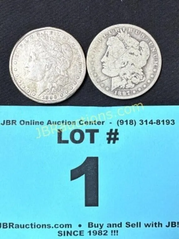 MORGAN SILVER DOLLARS 2X THE MONEY