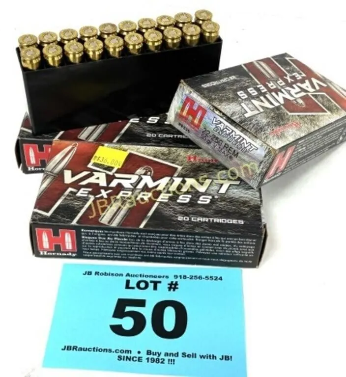 HORNADY VARMINT EXPRESS 22-250 50FR V-MAX 20CT
