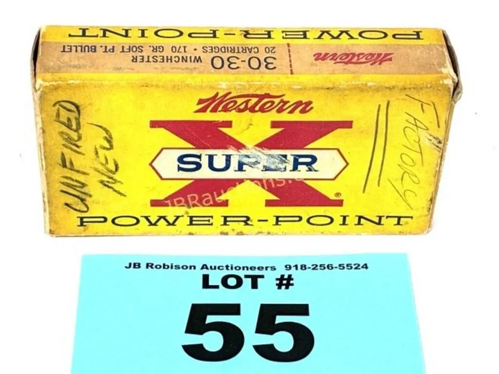 ANTIQUE BOX WESTERN SUPER X WIN 30-30 170 GR