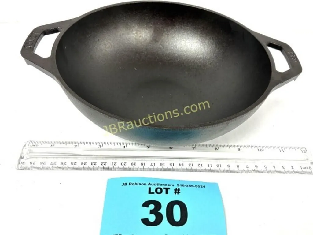 LODGE 1896 CAST IRON HANDLED COOKING BOWL 9MW