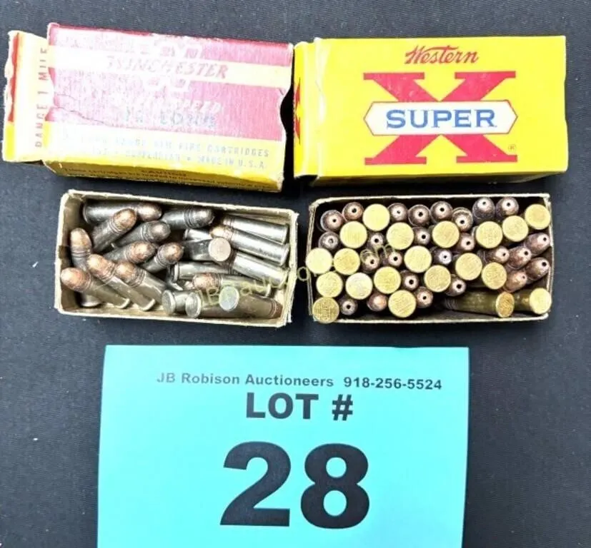 VINTAGE WINCHESTER .22 AMMO BOXES / BULLETS