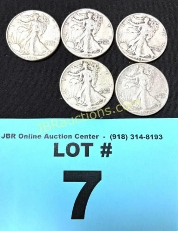 WALKING LIBERTY 1942'S AND 1943'S - 5X THE MONEY