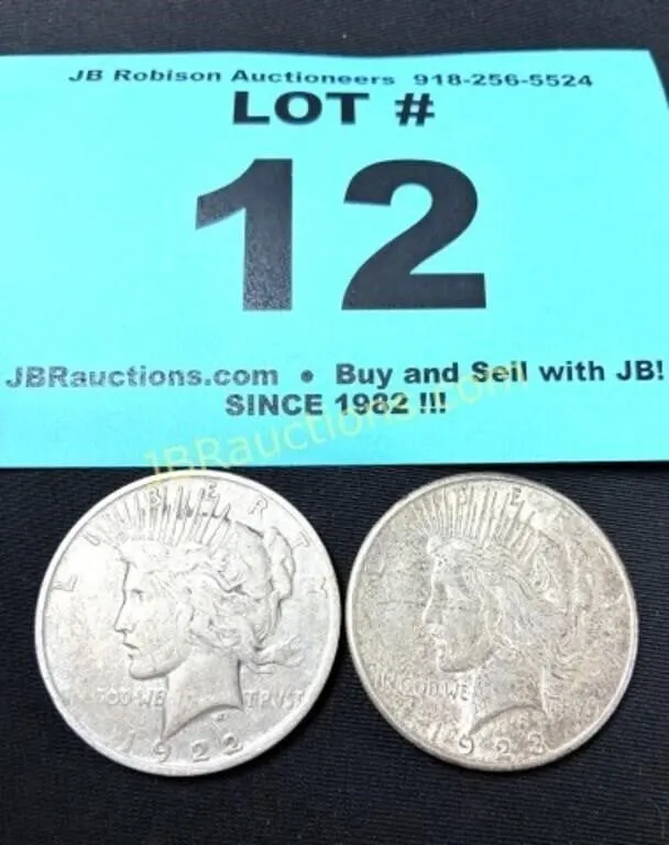 1922 & 1923 PEACE DOLLARD 2X THE MONEY