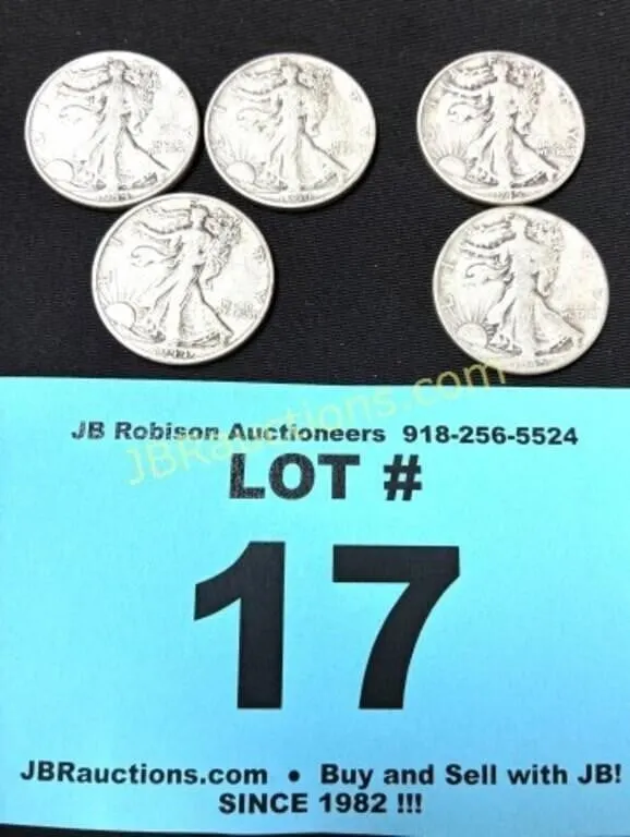 WALKING LIBERTY HALVES - 1944'S & 45'S 5X THE MONY