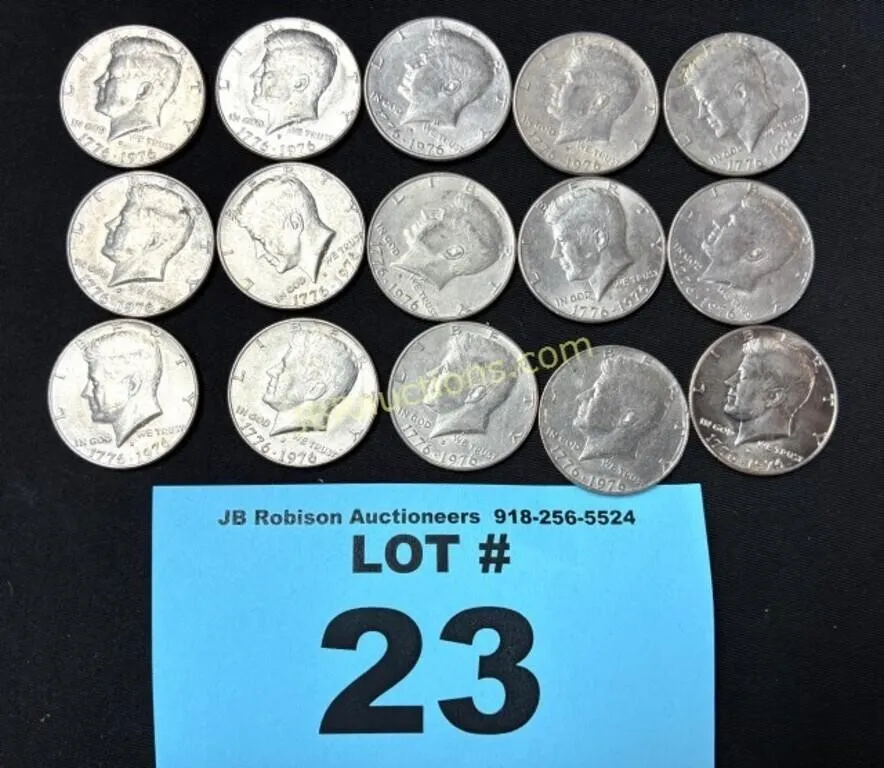 KENNEDY BICENTENNIAL HALF DOLLARS (15) SELLS ALL