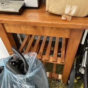 WATER COOLER, WOODEN SHELF, STROLLER