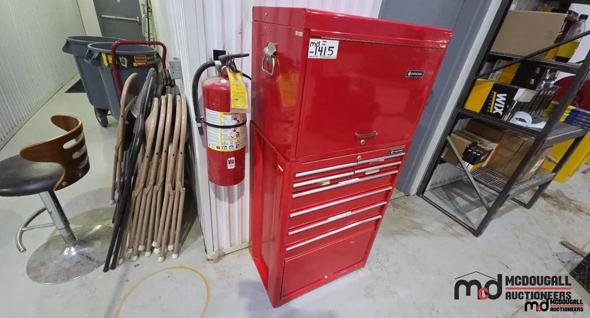 Procore Rolling Tool Chest w/ Assorted Hand Tools
UNRESERVED